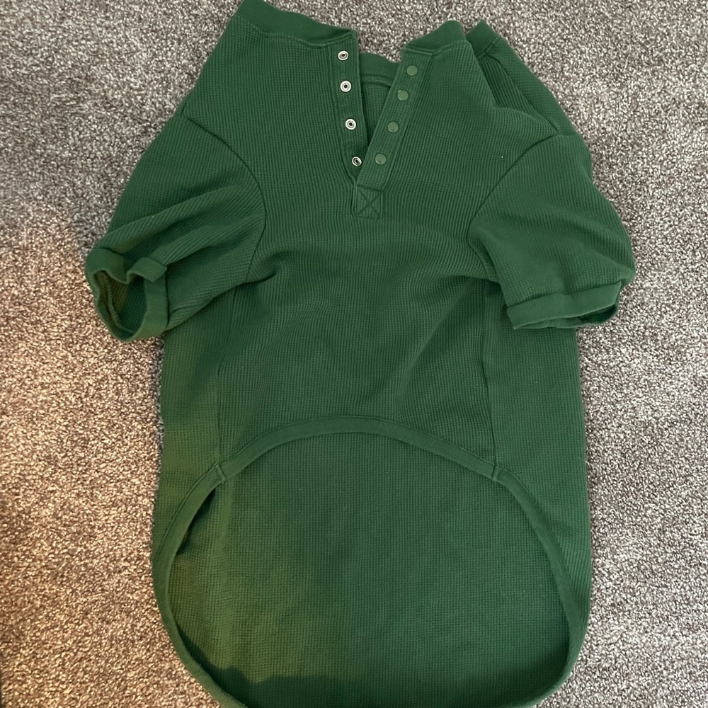 XL Pajamagram Green Thermal Dog Shirt